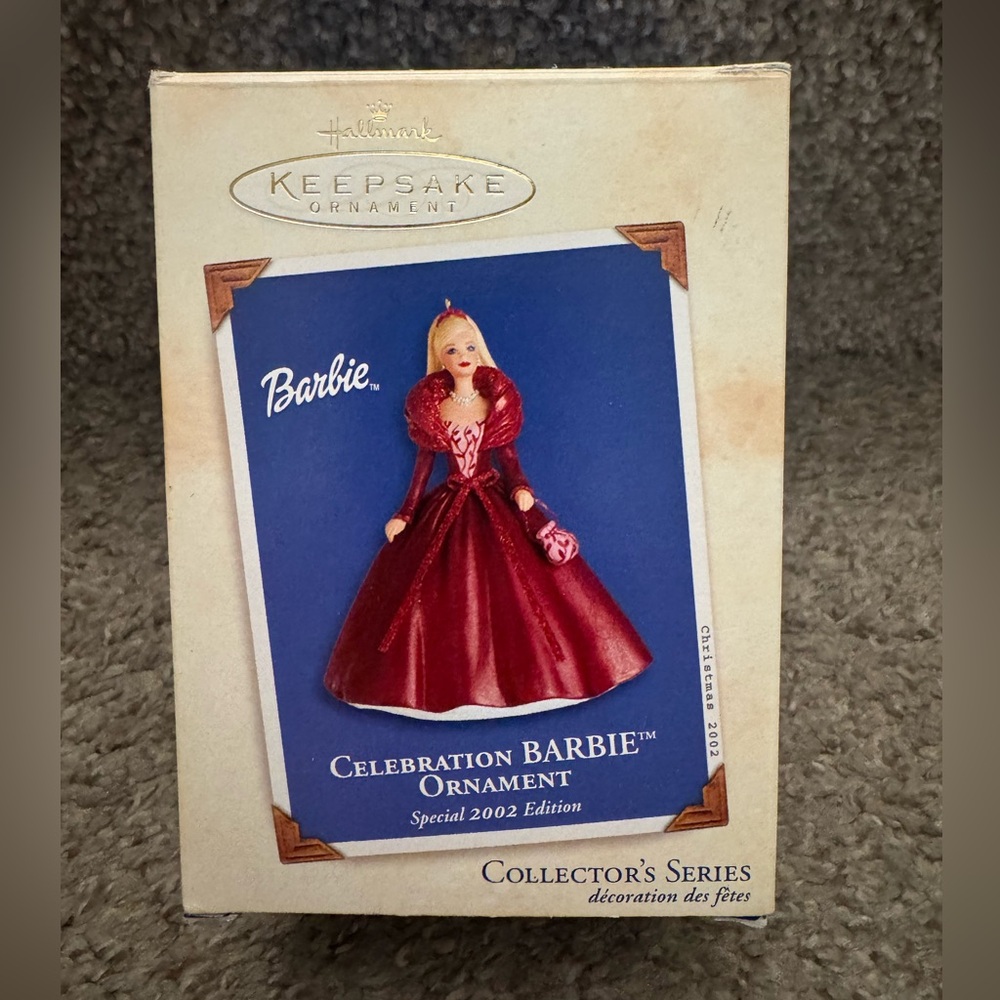 Hallmark 2002 Barbie Celebration Keepsake Xmas Ornament Special Edition #3 NEW